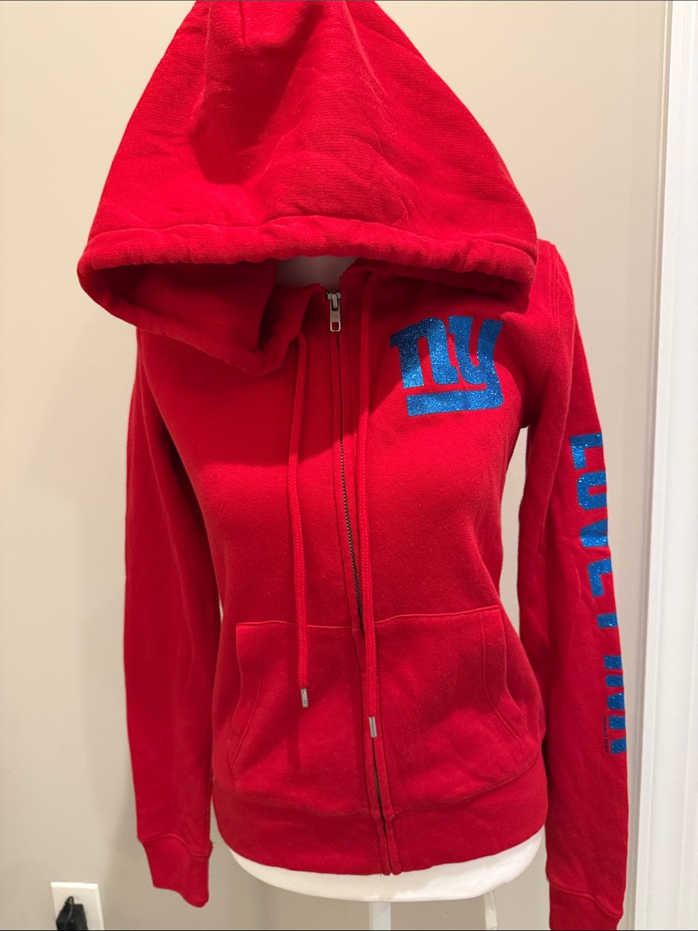 Vintage Victoria's Secret NY Giants zip up hoodie